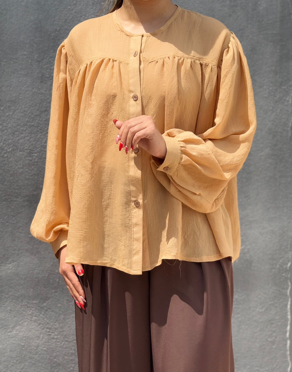 شومیز عروسکی جلو دکمه